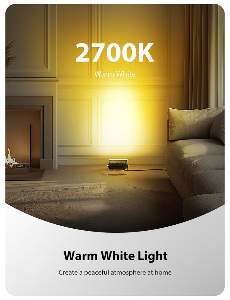 Onforu أضواء الفيضانات LED RGBW من Onforu حزمة 2، 70 واط، 2700 كيلفن أبيض دافئ قابل للتعتيم، أضواء فيضانات مقاومة للماء مع جهاز تحكم عن بعد، أضواء المرحلة DIY للإضاءة الداخلية للحفلات - Image 4